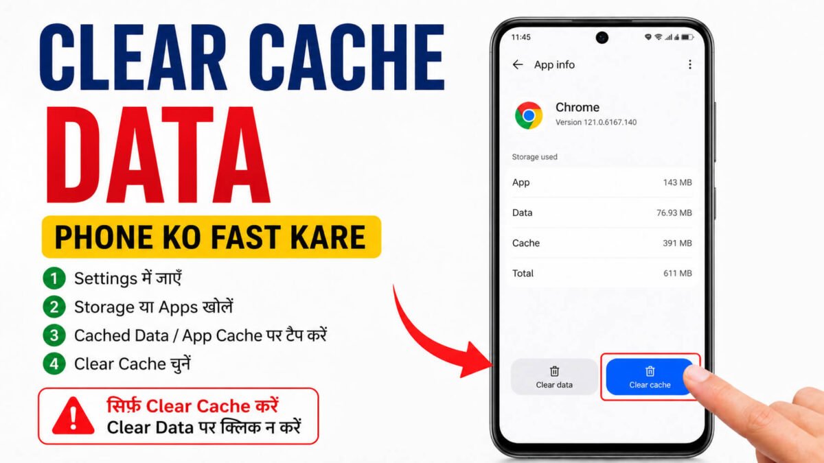 mobile slow kaise fast kare clear cache kaise kare step by step