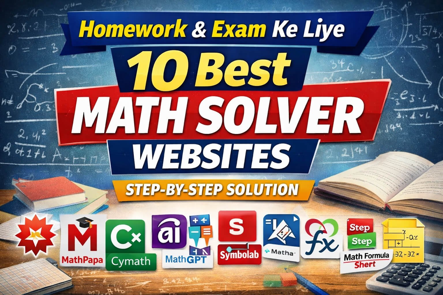 Homework & Exam Ke Liye 10 Best Math Solver Websites