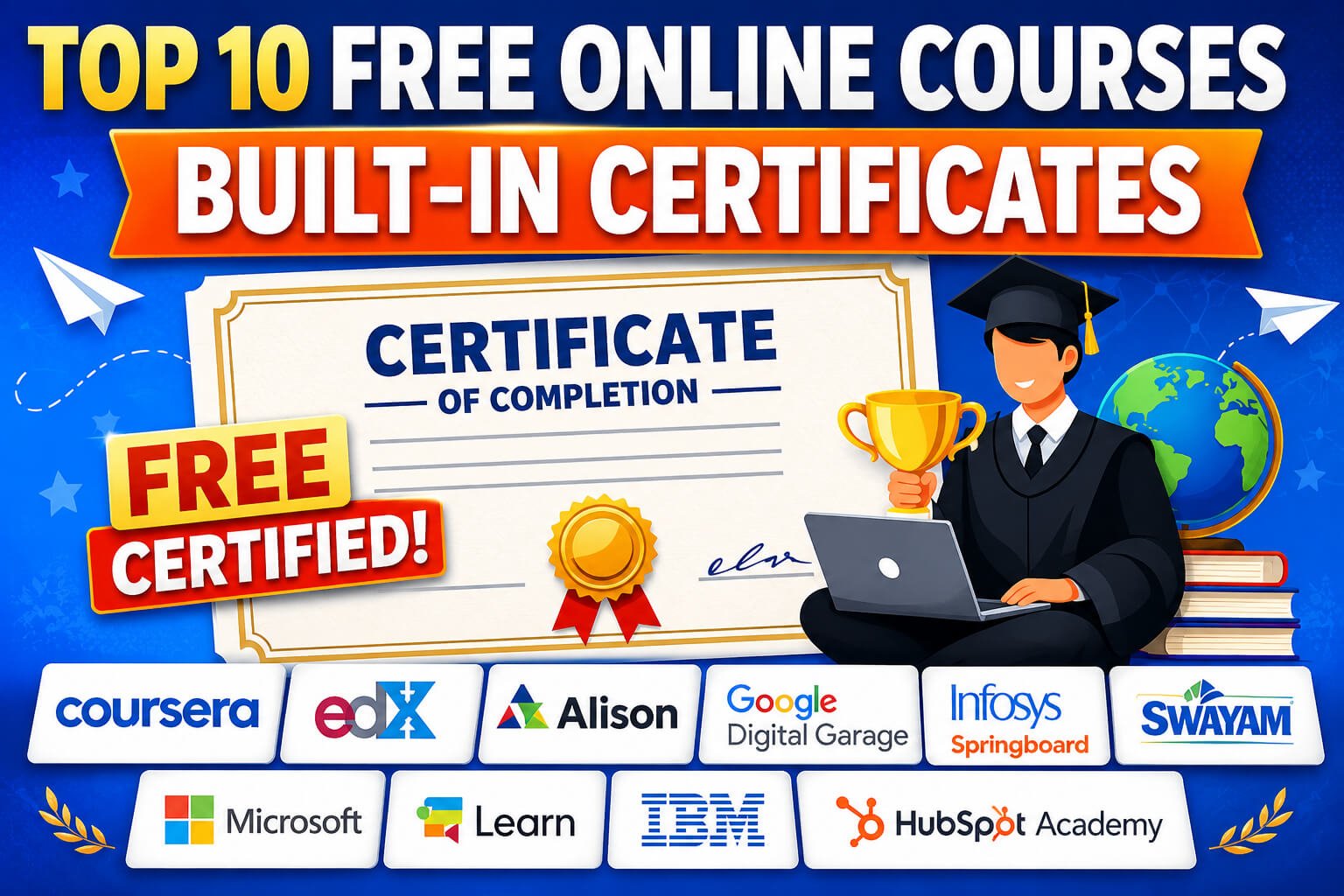 10 Best Free Online Courses with Certificates for Students (2026)