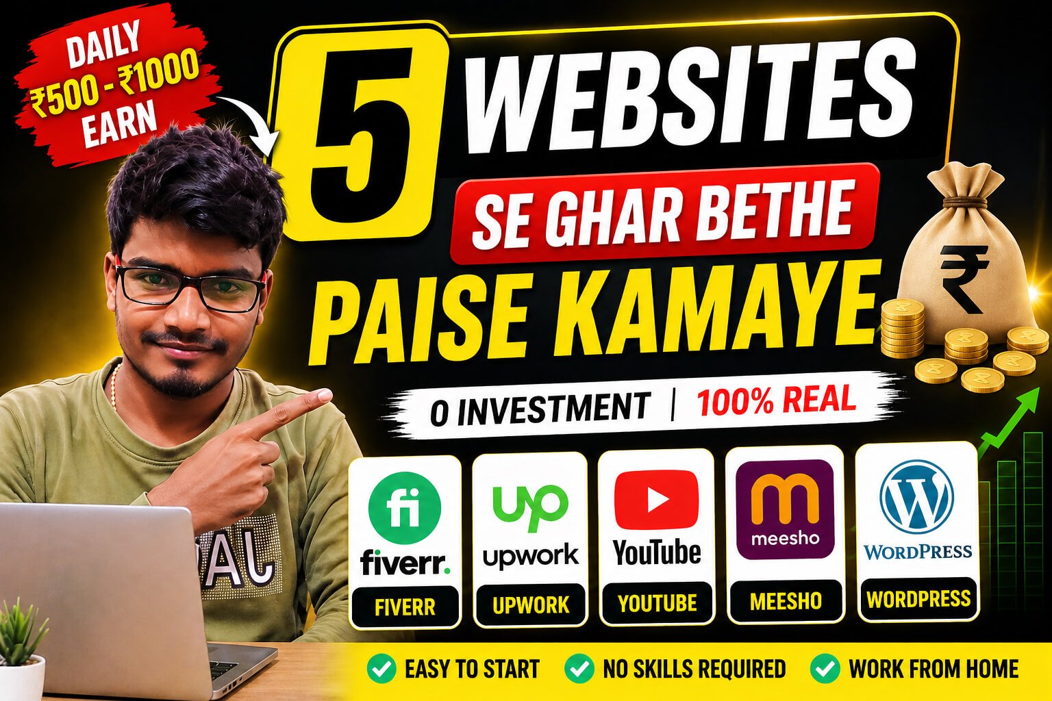 online earning websites se ghar baithe paise kamaye thumbnail