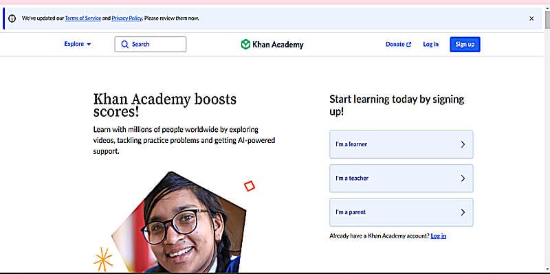 educational website example khan academy