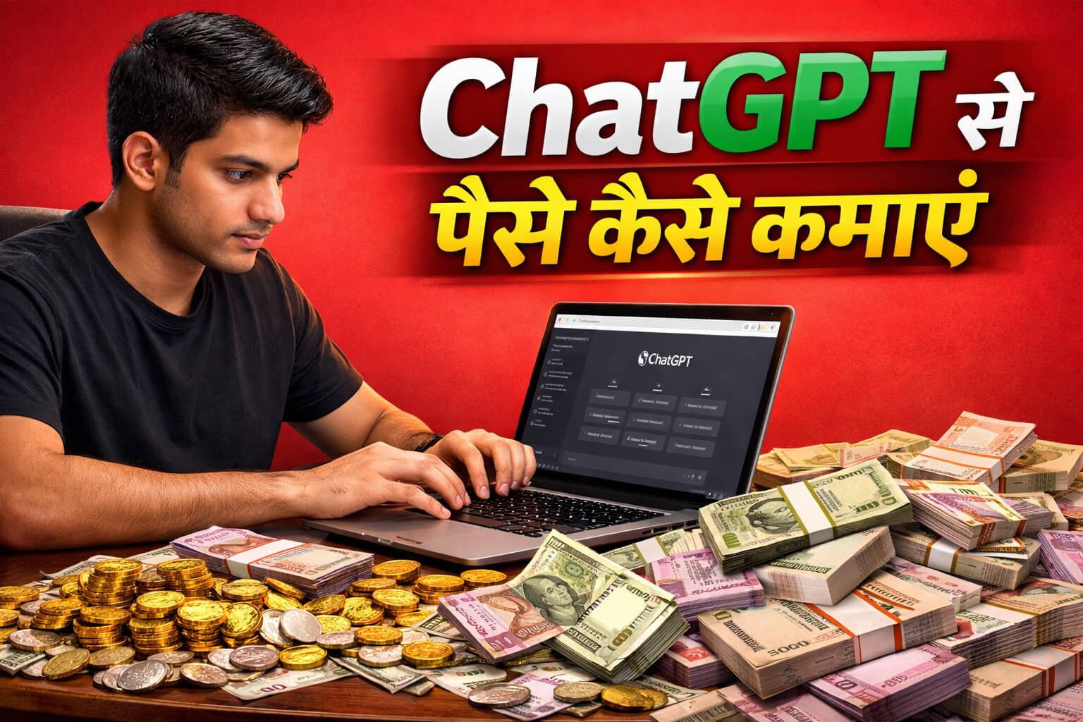 ChatGPT Se Paise Kaise Kamaye Beginners ke liye Aasan Tarike (2026)