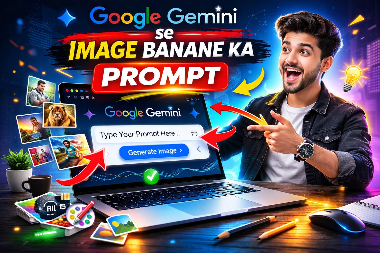 Gemini Se Photo Banane Ka Prompt Kaise Likhe (Best AI Prompt 2026)