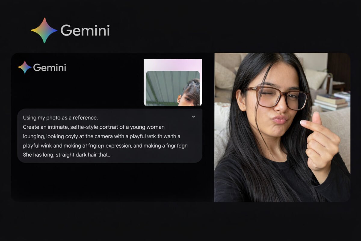Google Gemini AI prompt example and generated image result