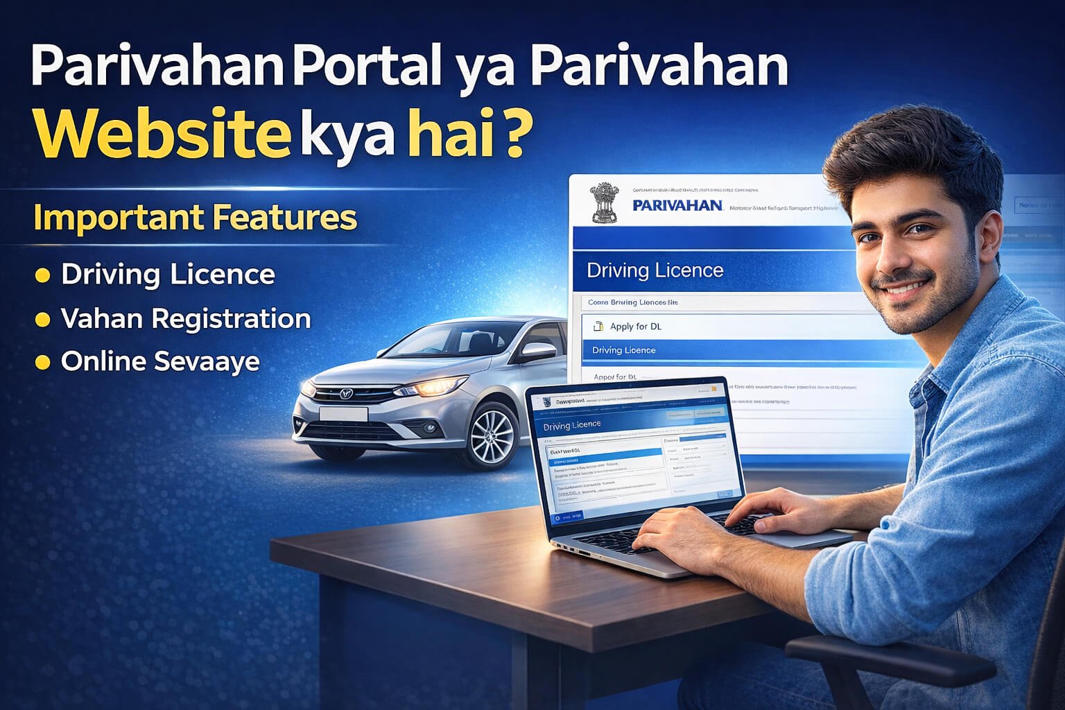 Parivahan Portal Kya Hai Online Driving License, RC, Challan Ki Puri Jankari (2026)