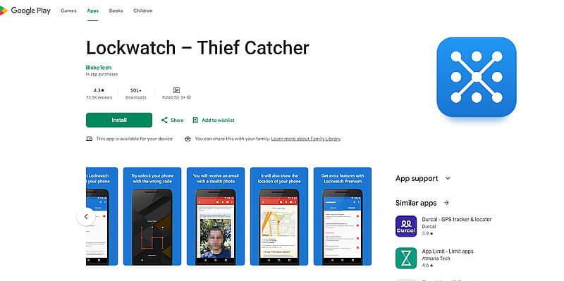 lockwatch thief catcher app screenshot mobile chori pakadne wala app