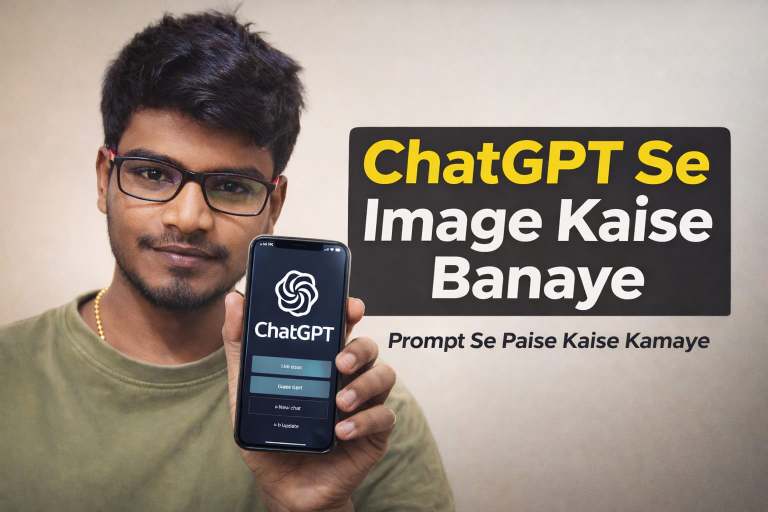 AI Image Kaise Banaye ChatGPT se (2026 Guide)  15 Best Prompts List
